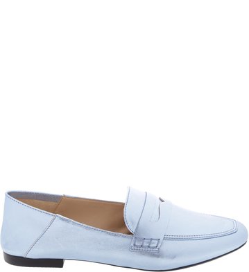 Mocassim Couro Baixo RetroBlue