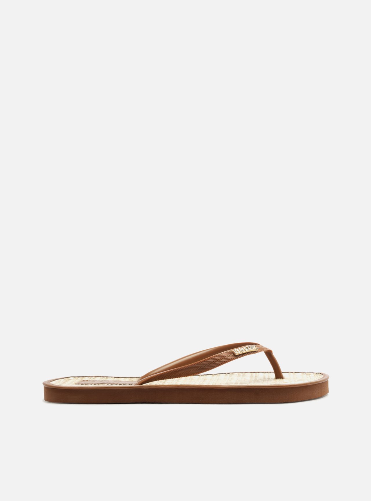 Chinelo de Dedo Marrom Palha Essential Brizza — foto 3