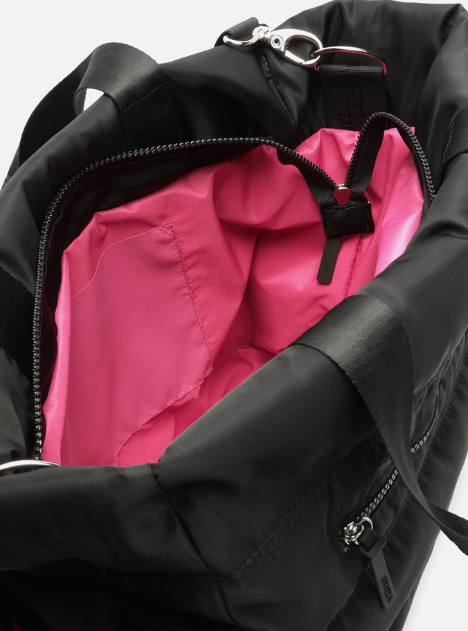 Bolsa Shopping Preta Nylon Gigi Sporty Grande