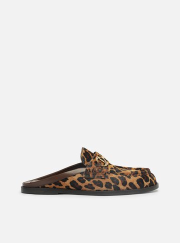Clog Sabot Animal Print Bridão Metálico