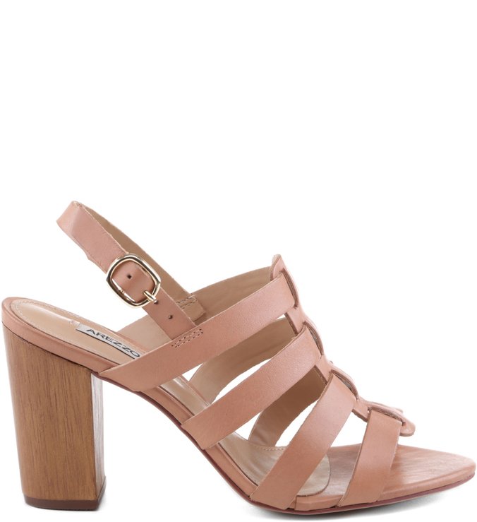 Sandália Salto Wood Blush