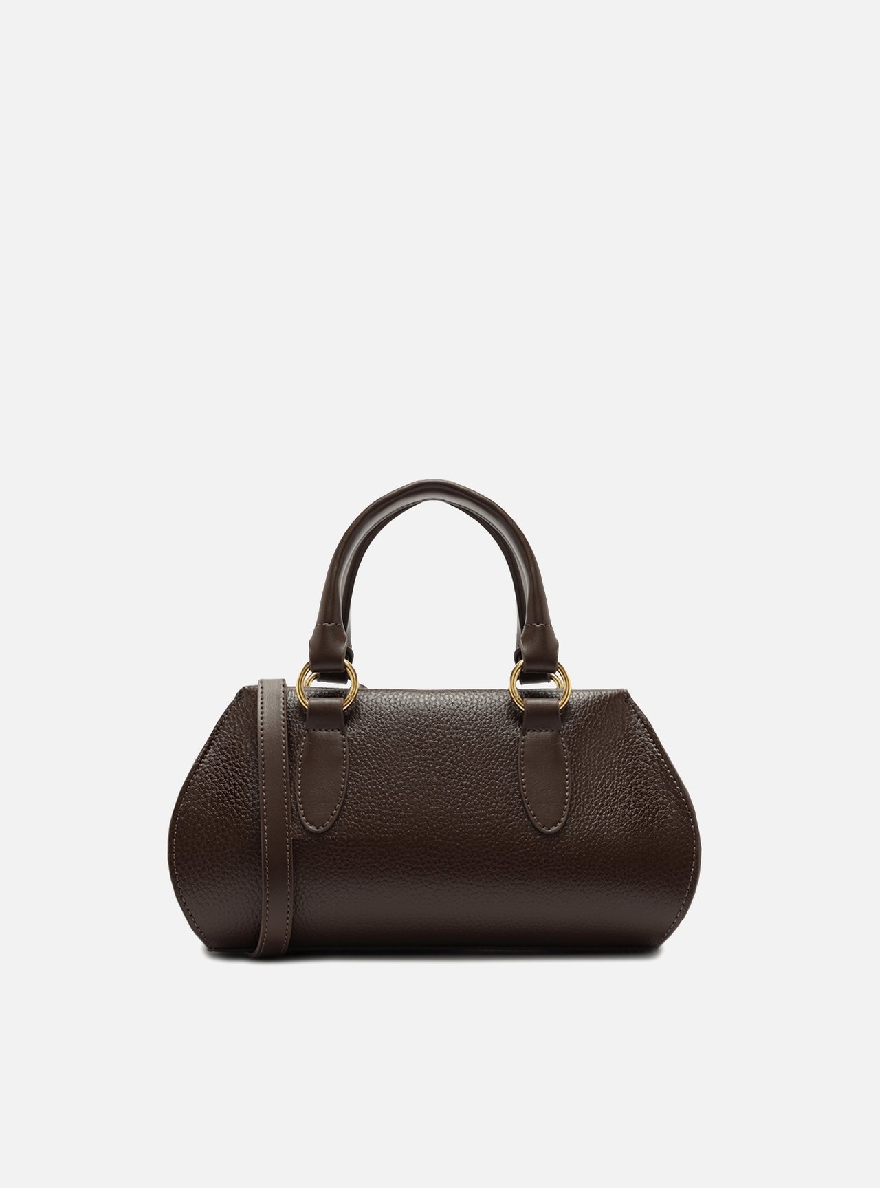 Bolsa Tote Marrom Média Bag Charm Duplo — foto 3