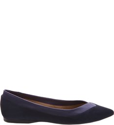 Sapatilha Nobuck  Detalhe Borda Sea Blue