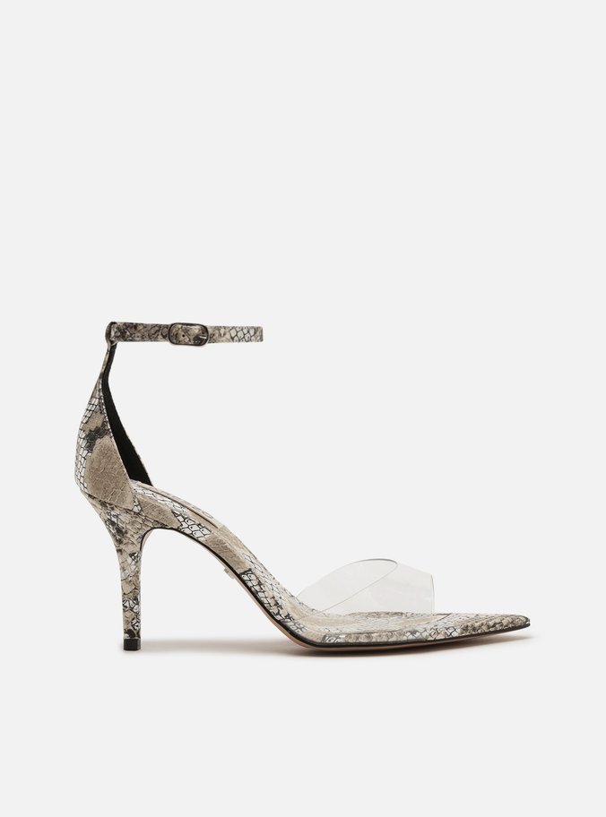 Sandália Animal Print Bico Fino