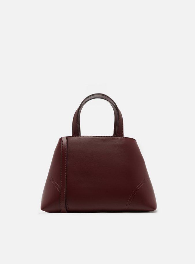 Bolsa Tote Vermelha Média Costuras Bag Charm