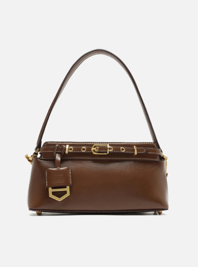 Bolsa Tiracolo Marrom Couro Pequena Victória