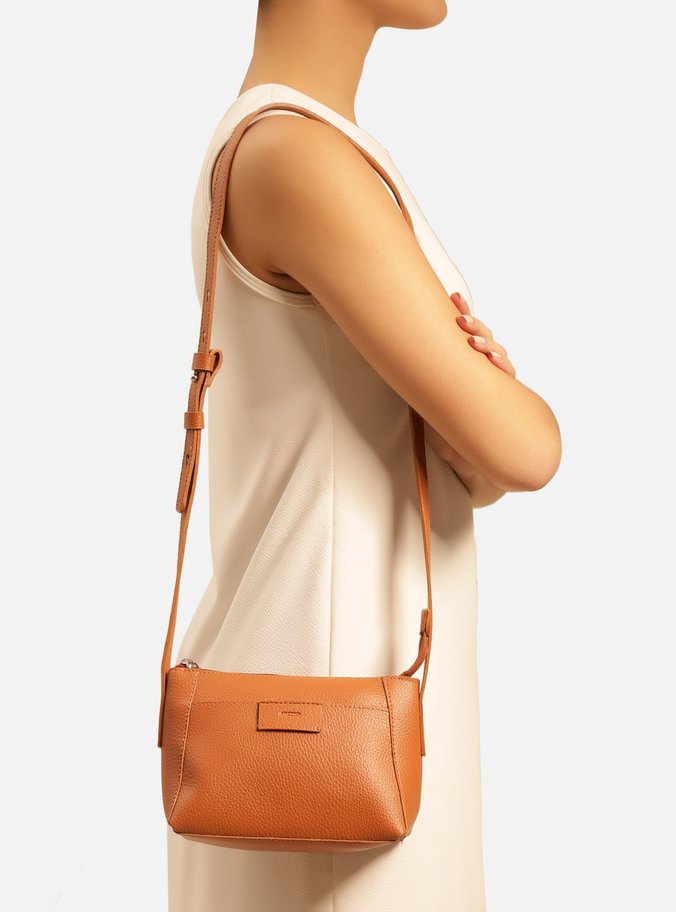 Bolsa Tiracolo Marrom Ligia Pequena