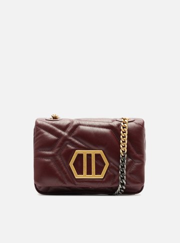 Bolsa Tiracolo Bordô Couro Emma Média