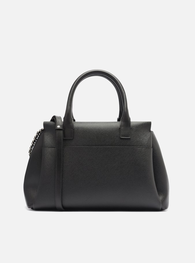 Bolsa Tote Preta Grande Corrente Extra
