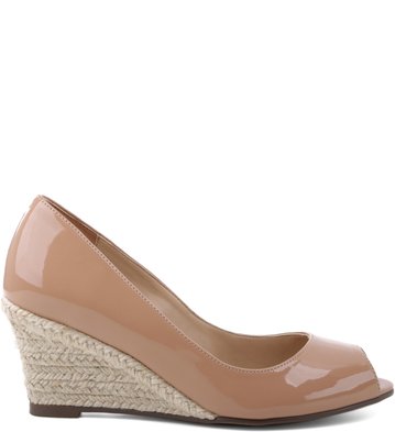 Peep-toe Verniz Nude-Rose
