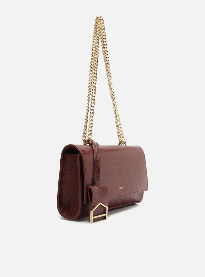 Bolsa Tiracolo Vermelha Couro Abraccio Pequena