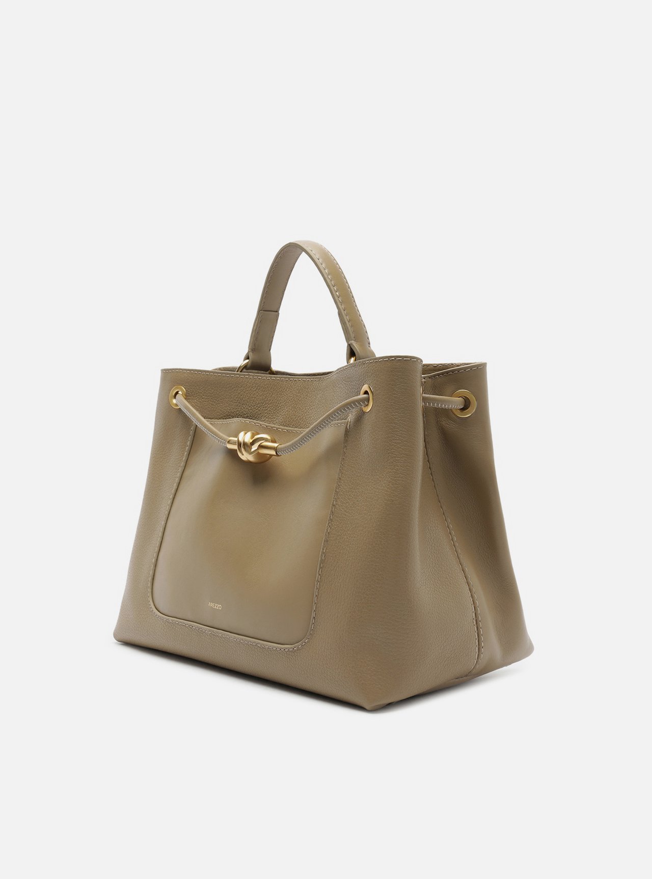 Bolsa Tote Cinza Couro Helena Grande — foto 2