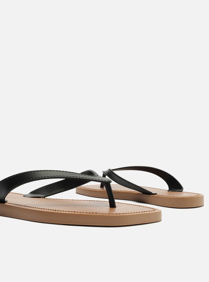 Chinelo de Dedo Preto Tira V Brizza