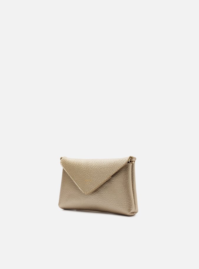 Bolsa Tiracolo Dourada Giorno Pequena Envelope