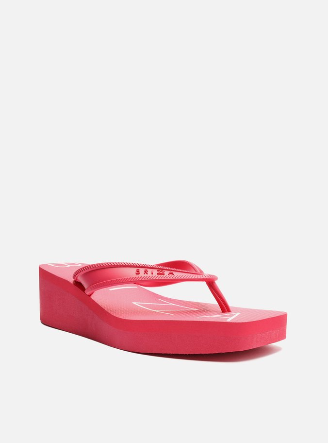 Chinelo de Dedo Rosa Plataforma Bold Brizza