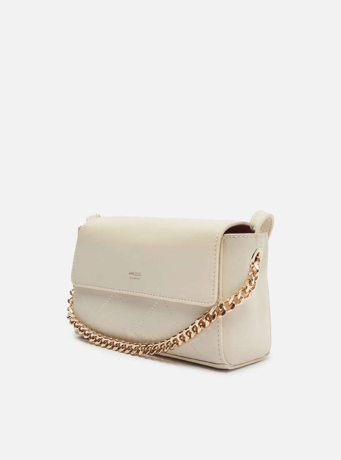Bolsa Tiracolo Off-White Pequena Corrente Metal