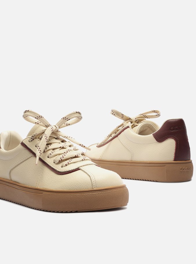 Tênis Off-White Couro Sola Baixa Básico