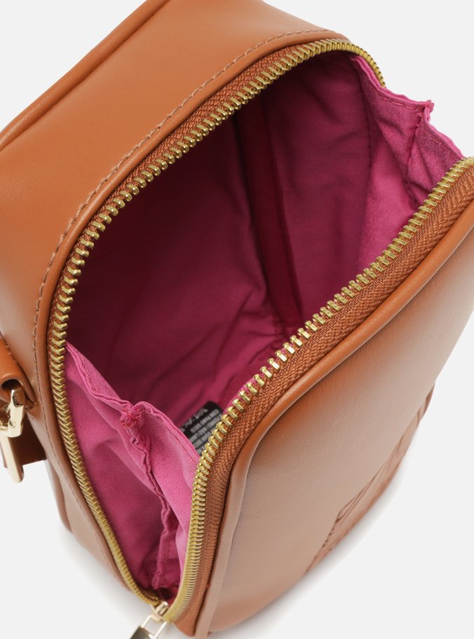 Mini Bag Marrom Porta-Celular Carimbo