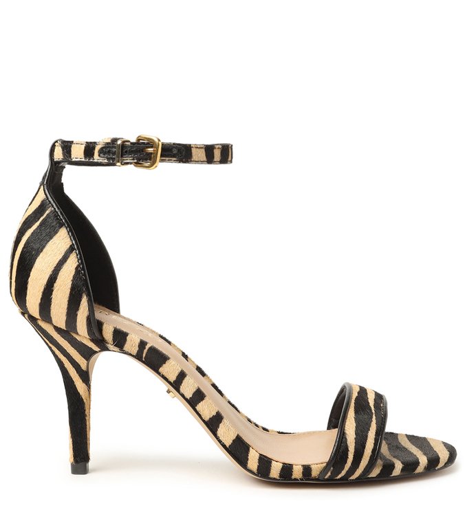 Sandália Animal Print Salto Fino Isabelli