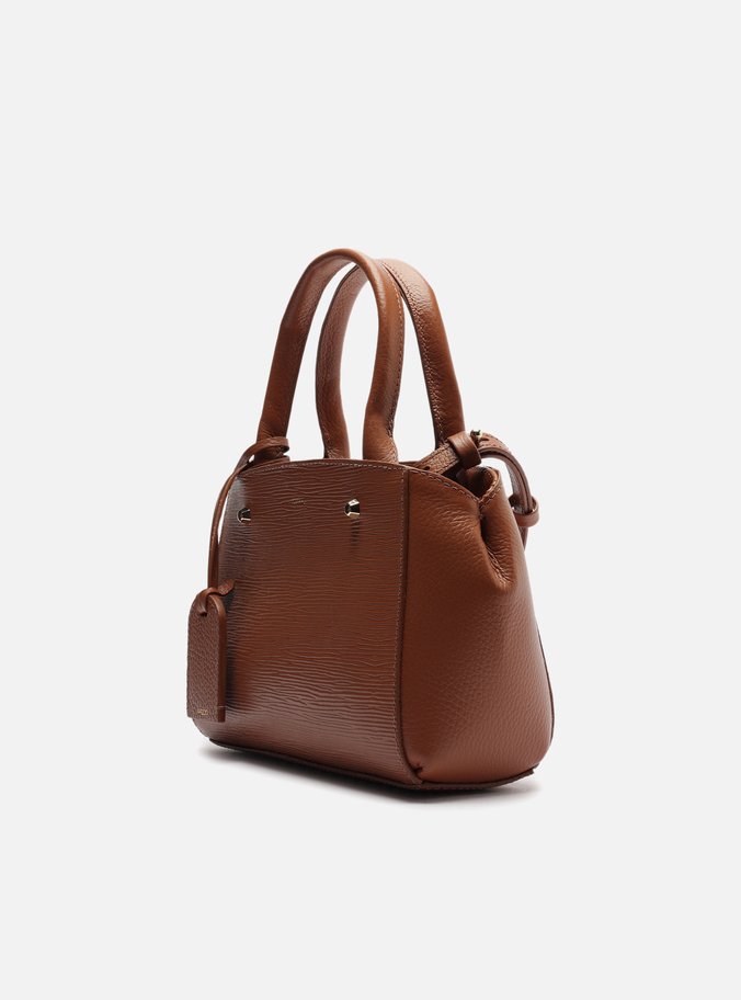 Bolsa Tote Caramelo Couro Bella Pequena
