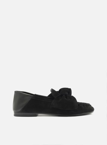 Mocassin Preta Bico Redondo