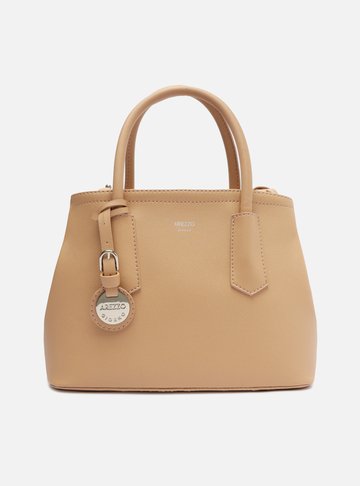 Bolsa Tote Bege Giorno Média Bag Charm