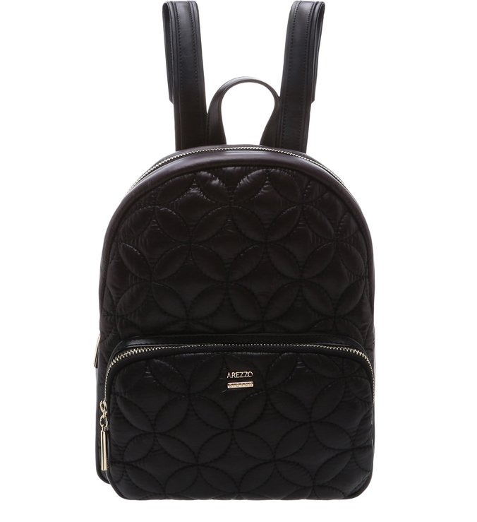 Mochila Média Nylon Preta