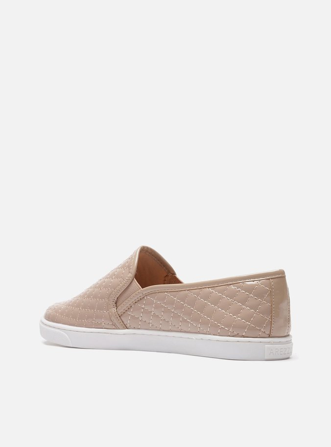 Slip-on Matelassê Verniz Nude Rose