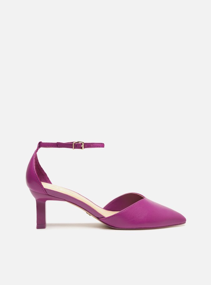 Scarpin vinho deals salto medio