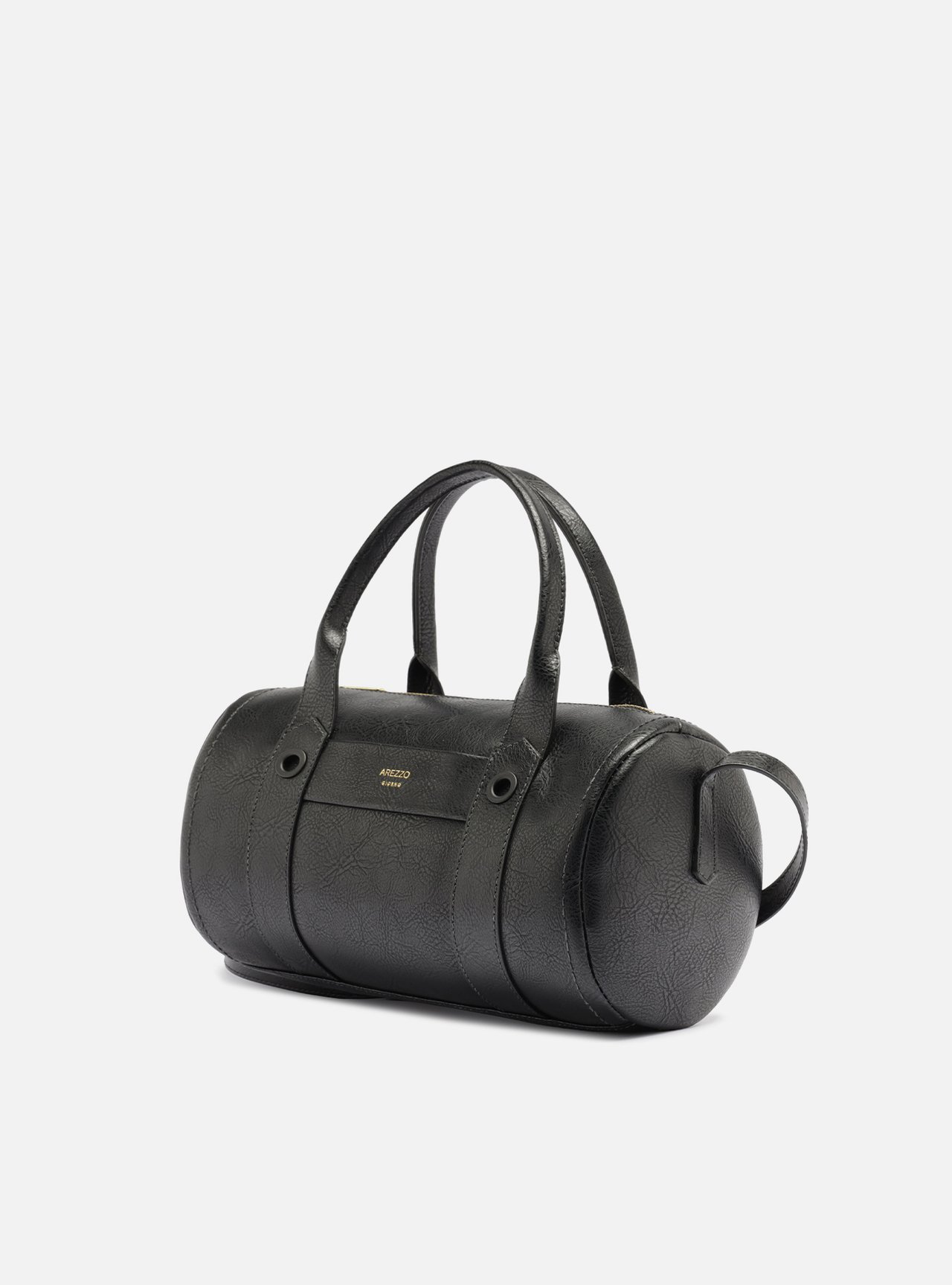 Bolsa Tiracolo Preta Média Metais — foto 2