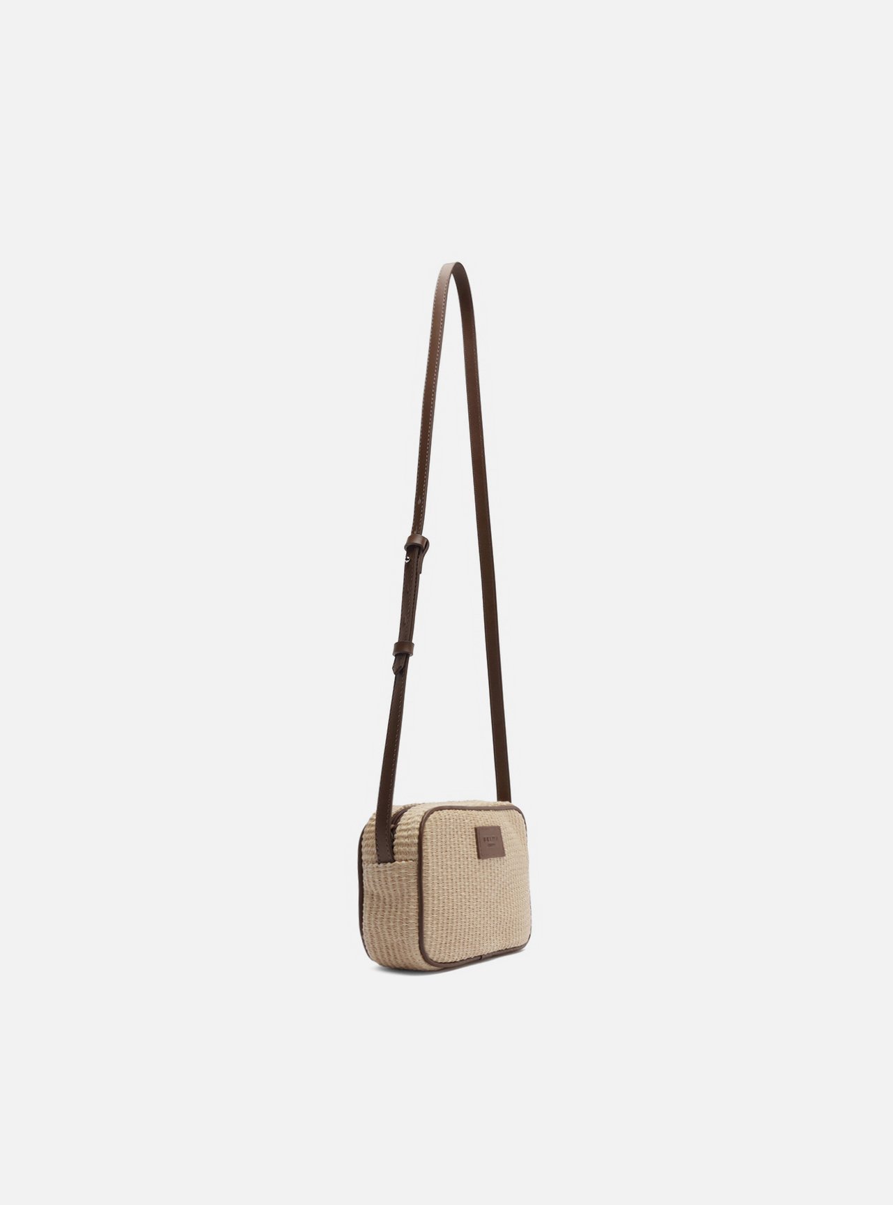 Bolsa Tiracolo Marrom Palha Pequena Lulu — foto 5