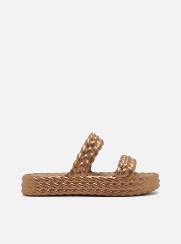 Arezzo — Sandália Marrom Flatform Marrocos Up