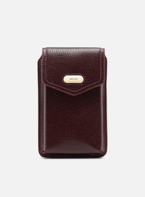 Mini Bag Vinho Couro Porta-Celular Tag Metal | Arezzo