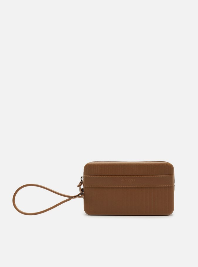 Bolsa Clutch Marrom Pequena Brizza