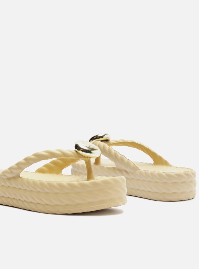 Sandália Off-White Flatform Marrocos Mid