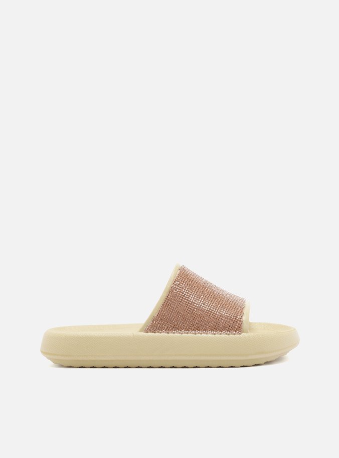 Sandália Off-White Salto Rasteiro
