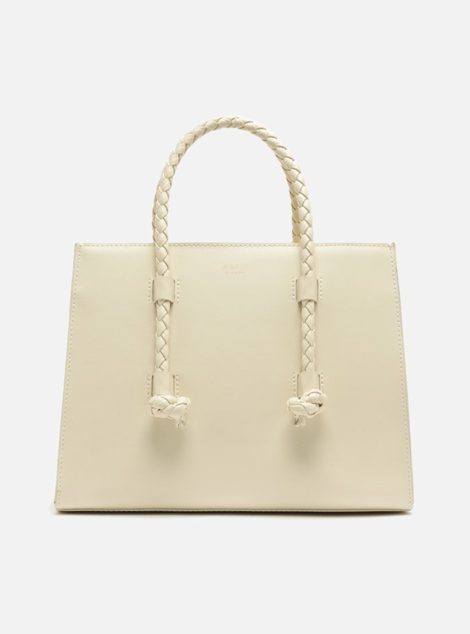 Bolsa Tote Branca Grande Alças Corda