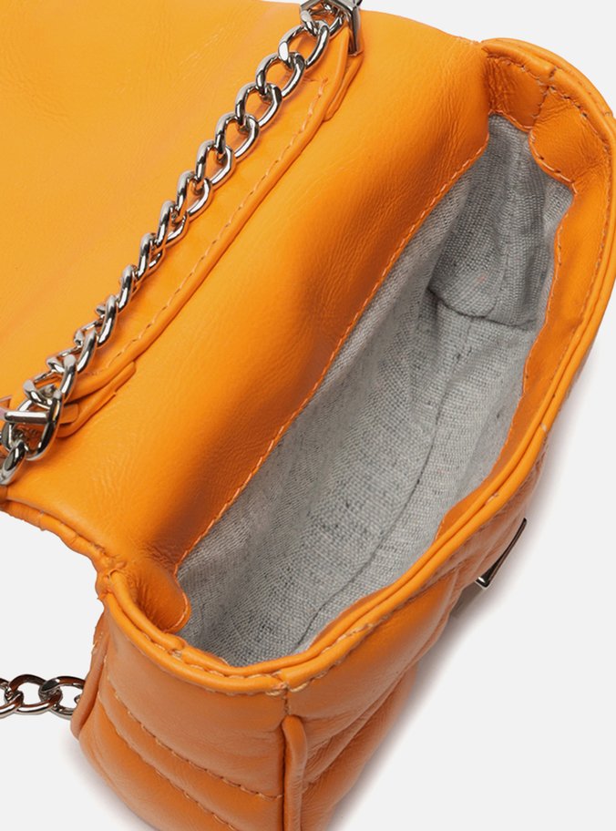 Bolsa Tiracolo Laranja Couro Emma