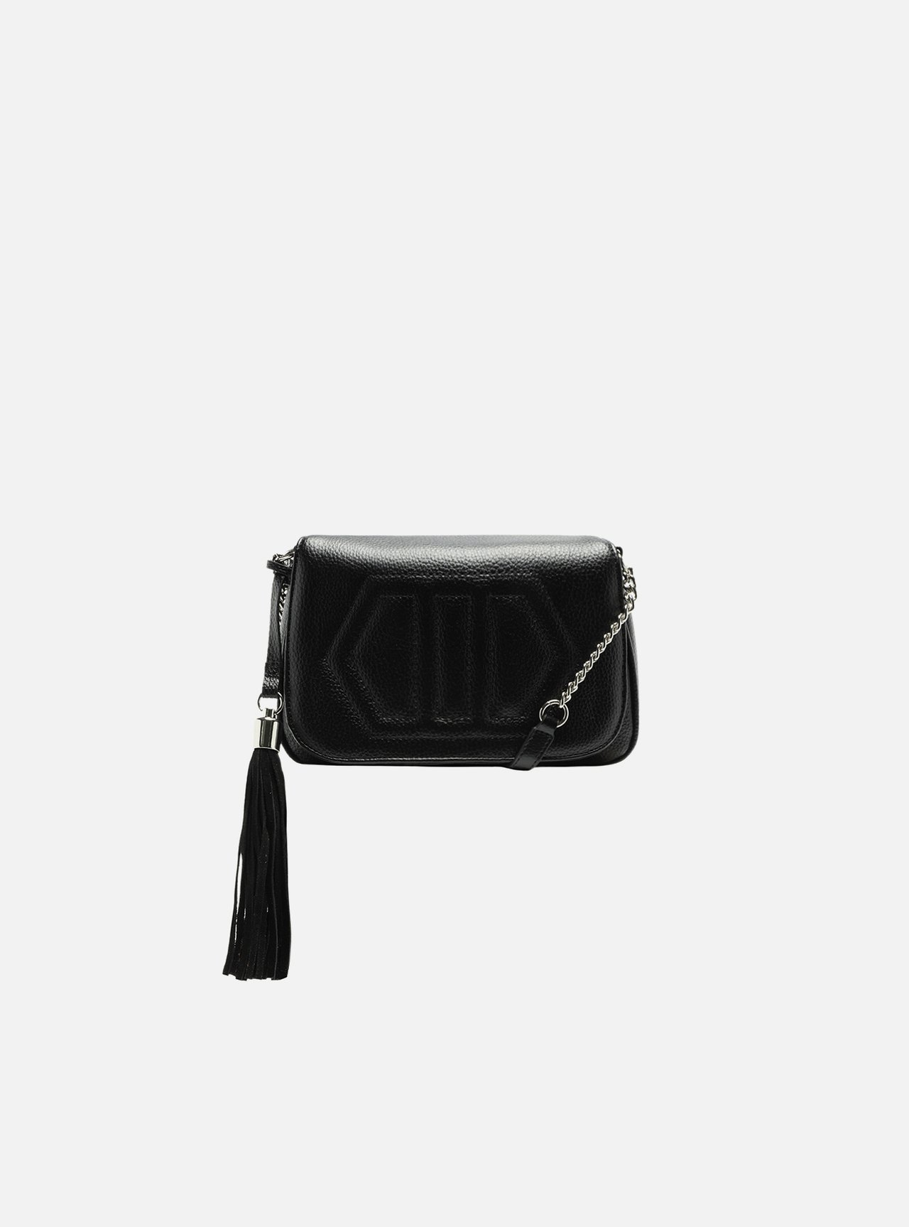 Bolsa Tiracolo Preta Verona Pequena Corrente — foto 1