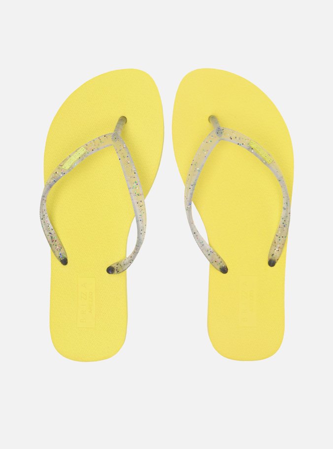 Chinelo de Dedo Amarelo Glitter Essential