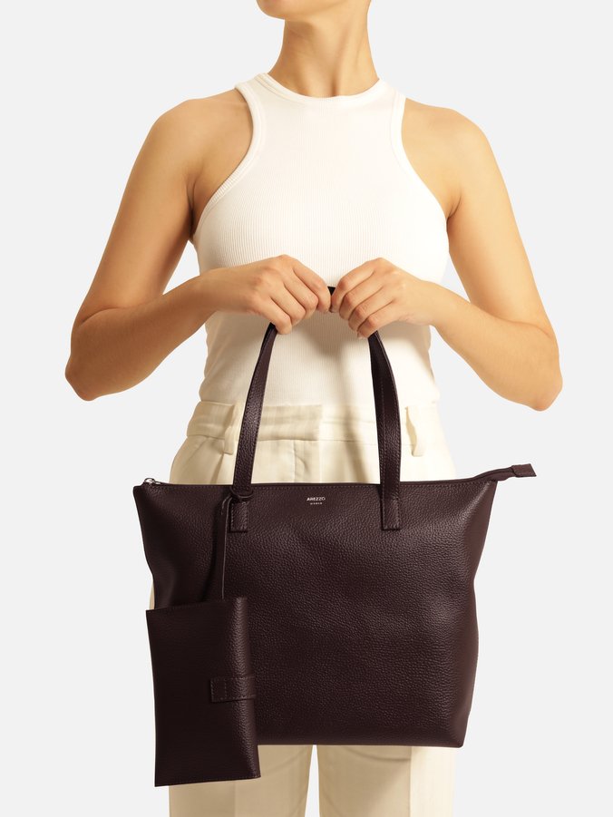 Bolsa Shopping Vinho Grape Mercato Grande