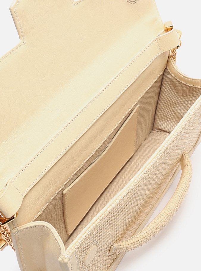 Tiracolo Off-White Textura Média Lenny