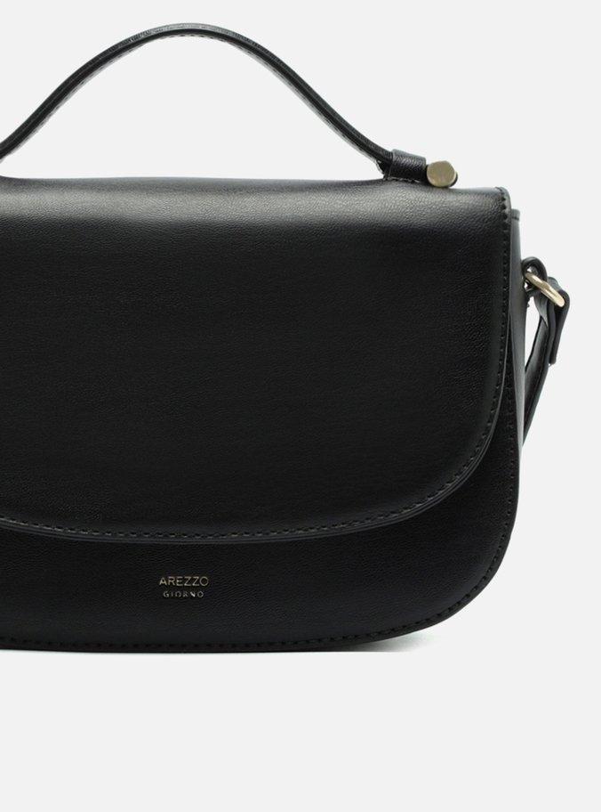 Bolsa Tiracolo Preta Eco Calf Pequena