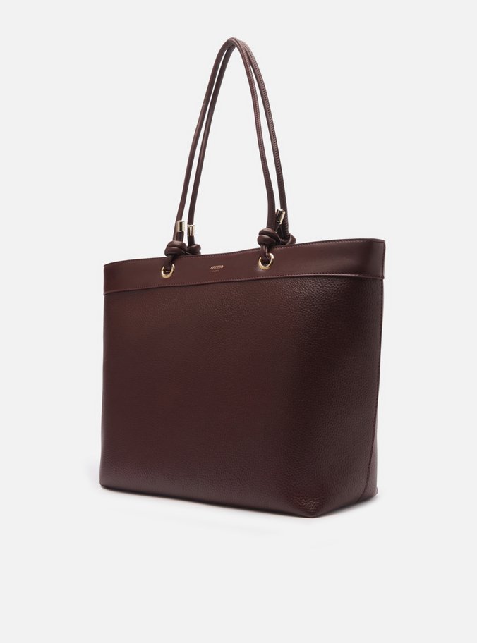 Bolsa Shopping Marrom Grande Enrolados