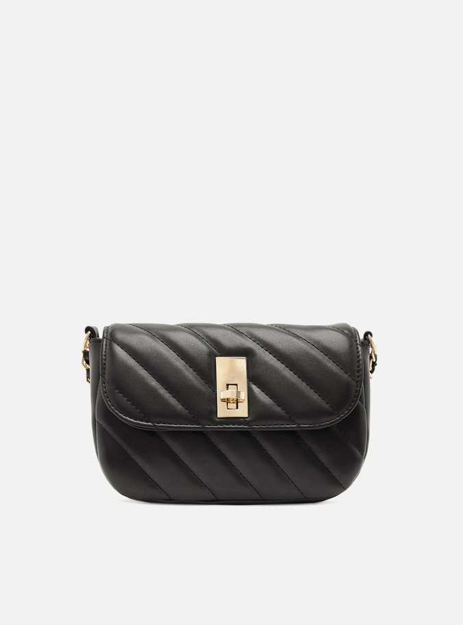 Bolsa Tiracolo Preta Pequena Matelassê