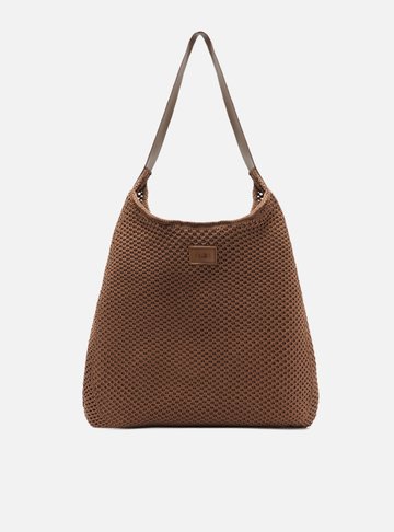 Bolsa Shopping Marrom Grande