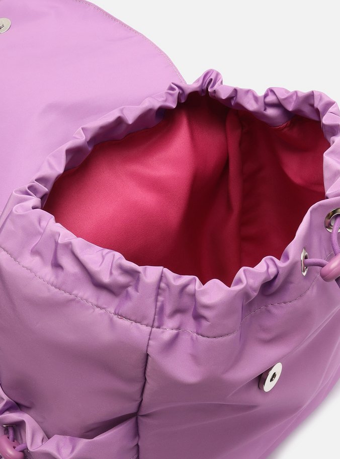 Mochila Roxa Nylon Média Brizza