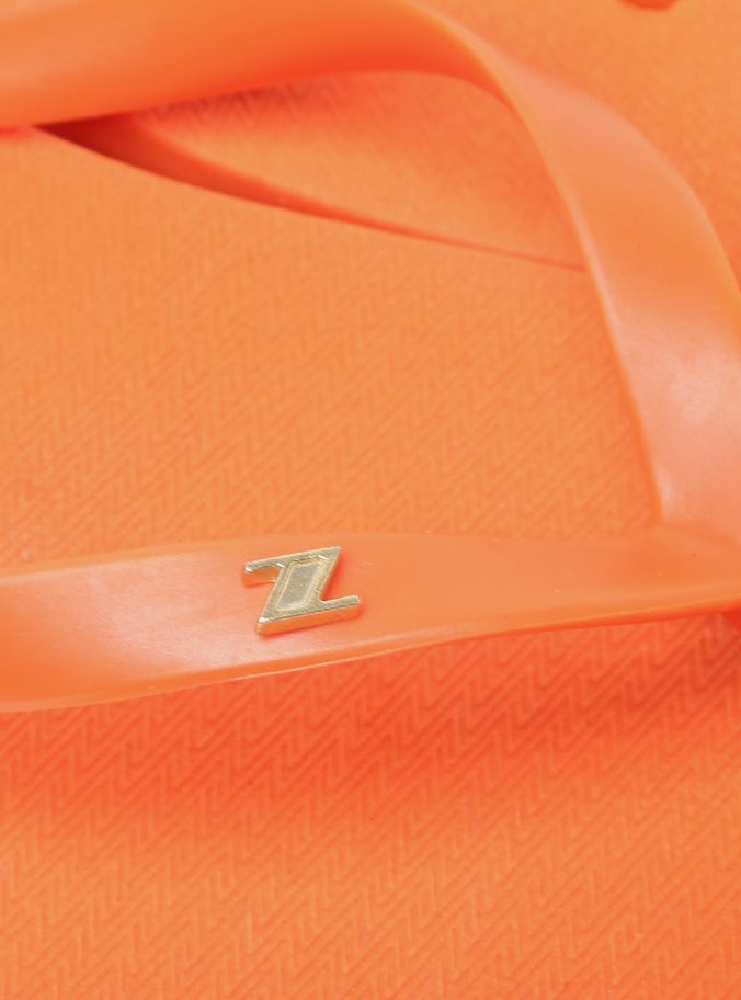 Chinelo de Dedo Injetado Laranja Brizza