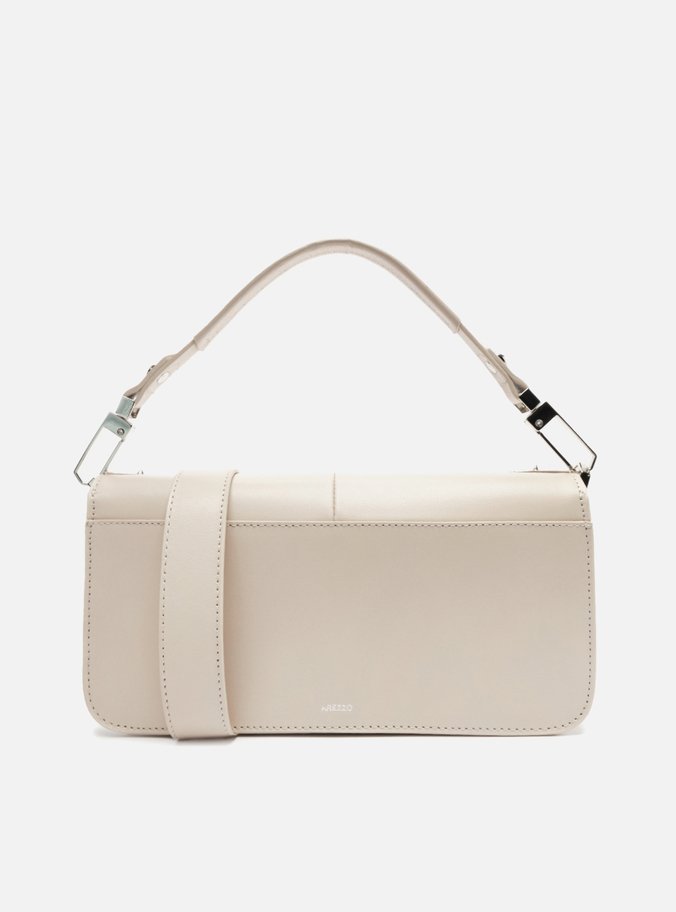Bolsa Tiracolo Branca Couro Média Spikes