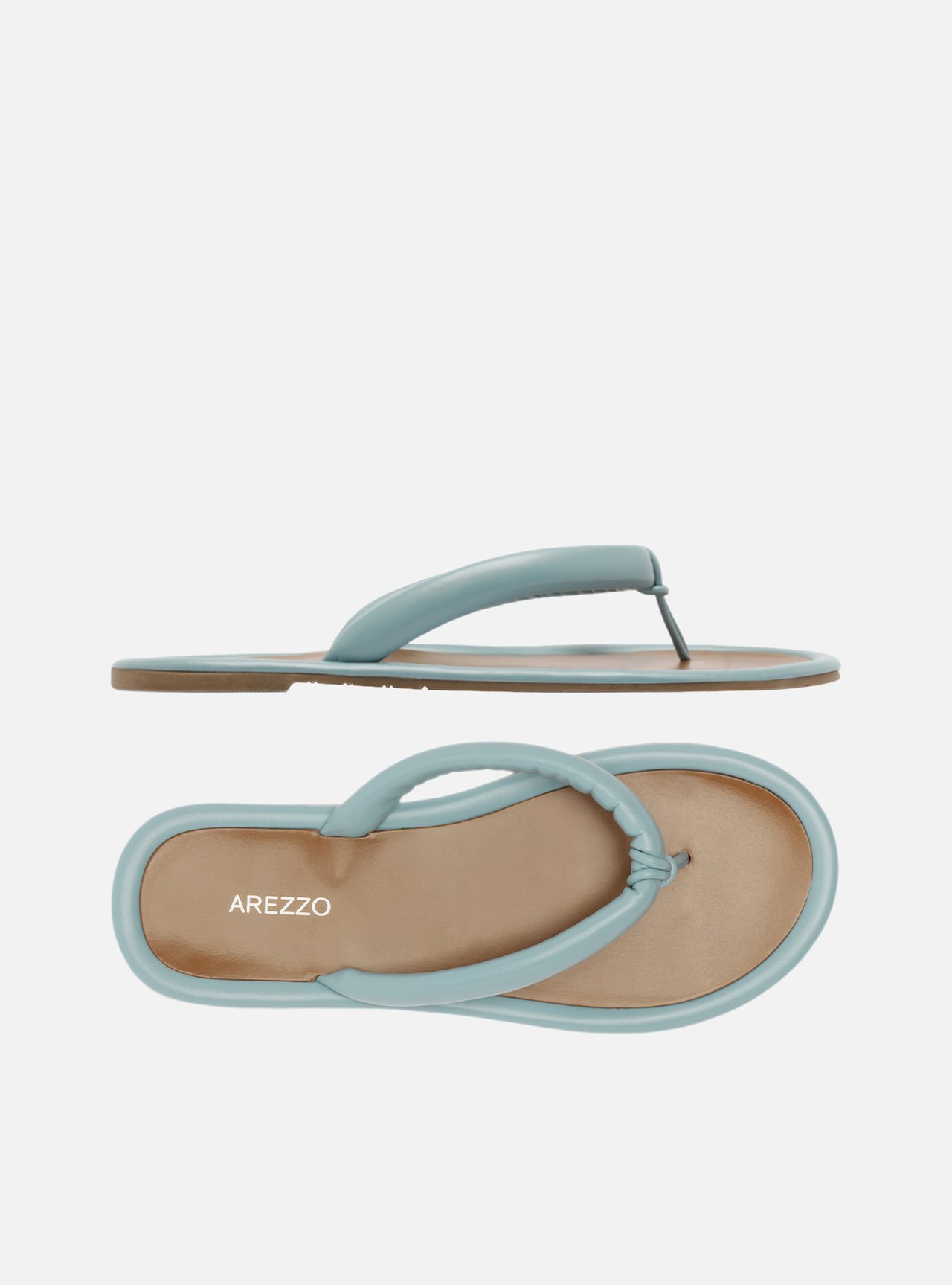 Rasteira Azul Tiras Flip Flop Zoe — foto 5